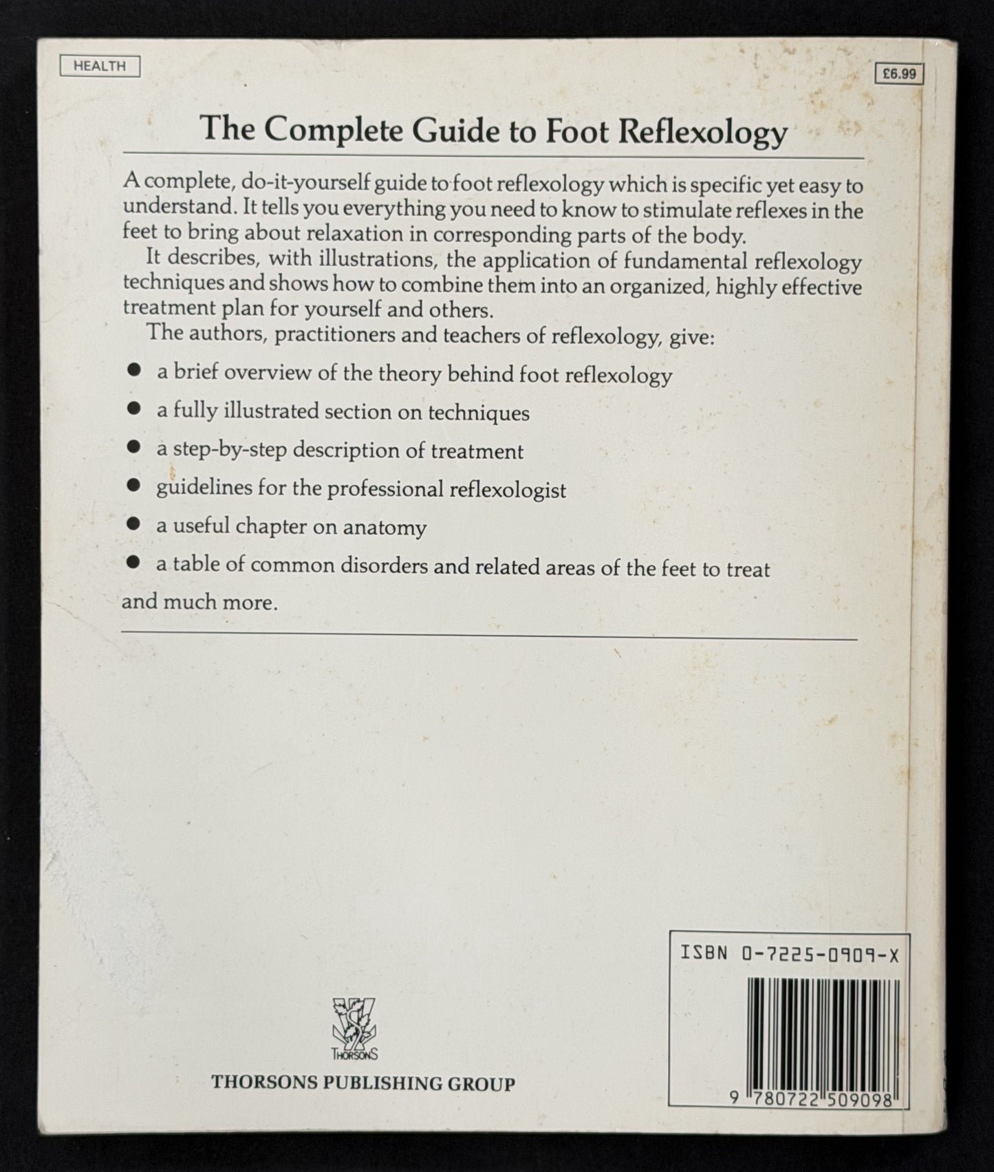 The Complete Guide to Foot Reflexology by Kevin Kunz, Barbara Kunz