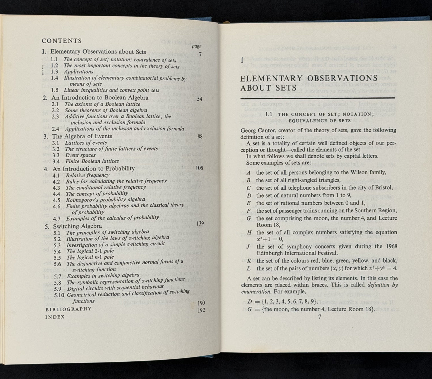 Sets and Boolean Algebra by Marcel Rueff and Max Jeger