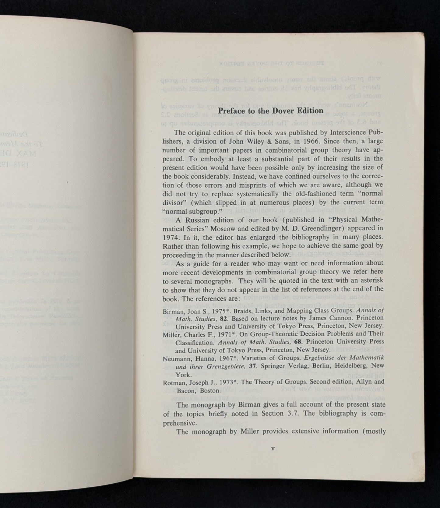 Combinatorial Group Theory by Wilhelm Magnus, Abraham Karrass, Donald Solitar