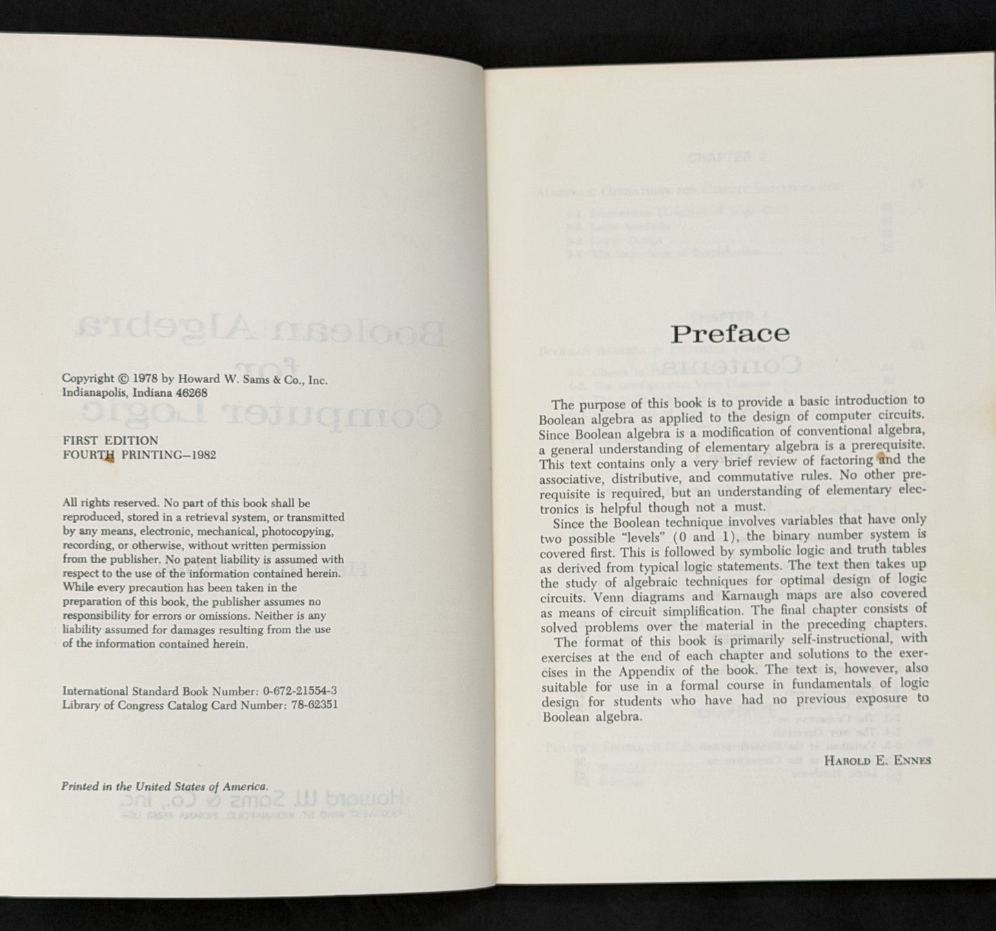 Boolean Algebra for Computer Logic by Harold E. Ennes