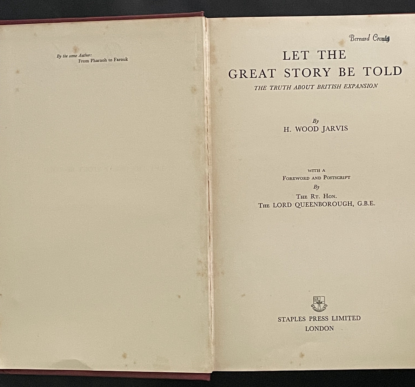 Let the Great Story Be Told by H. Wood Jarvis
