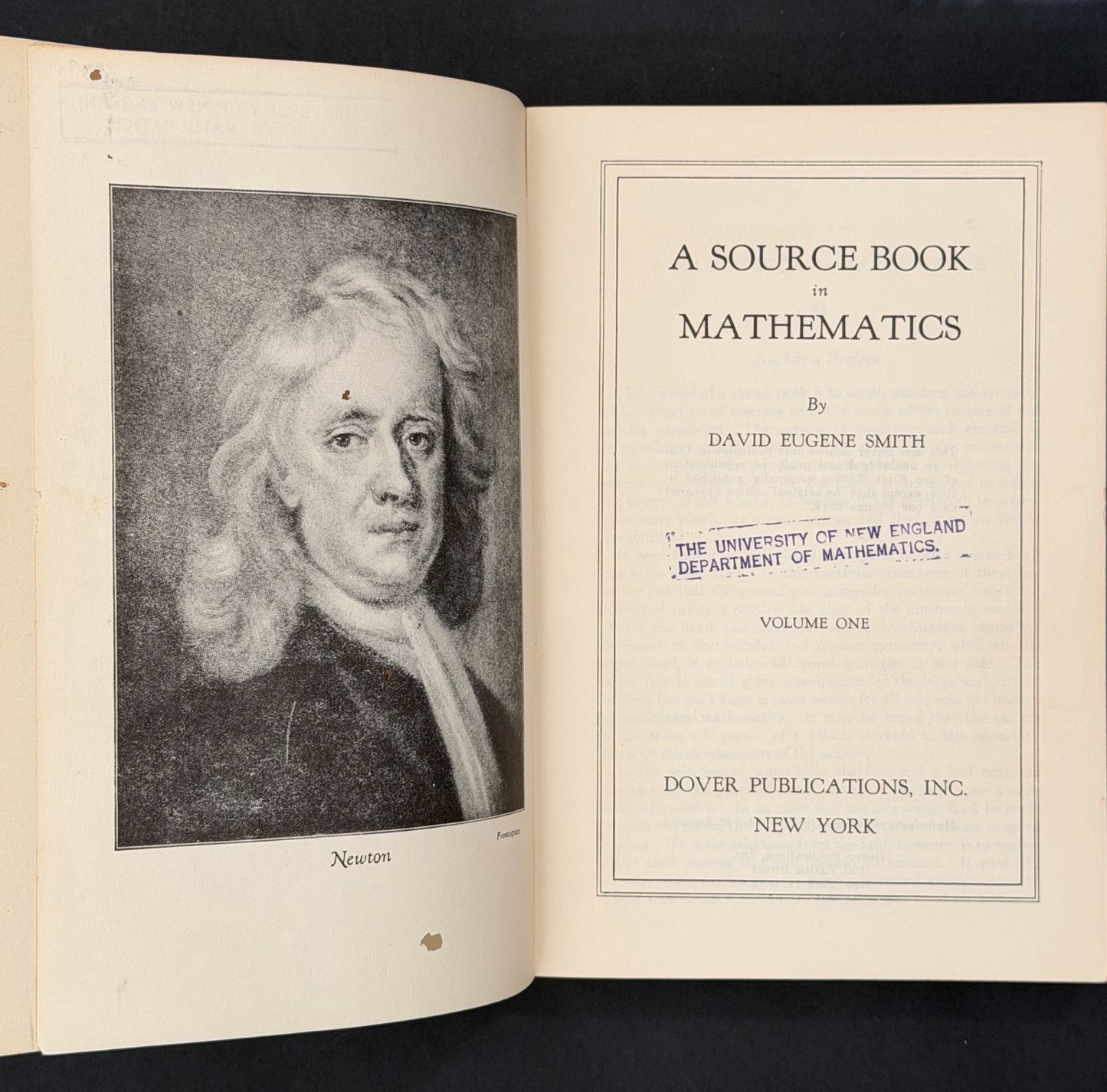 A Source Book in Mathematics by David Eugene Smith