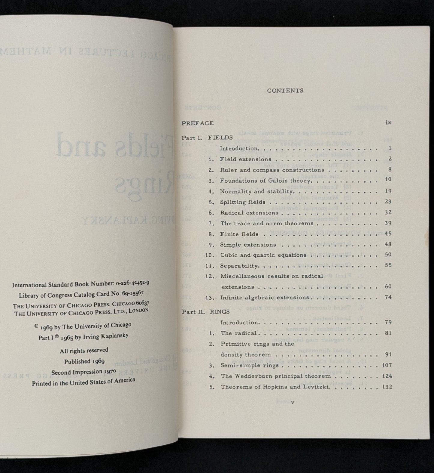 Fields and Rings by Irving Kaplansky