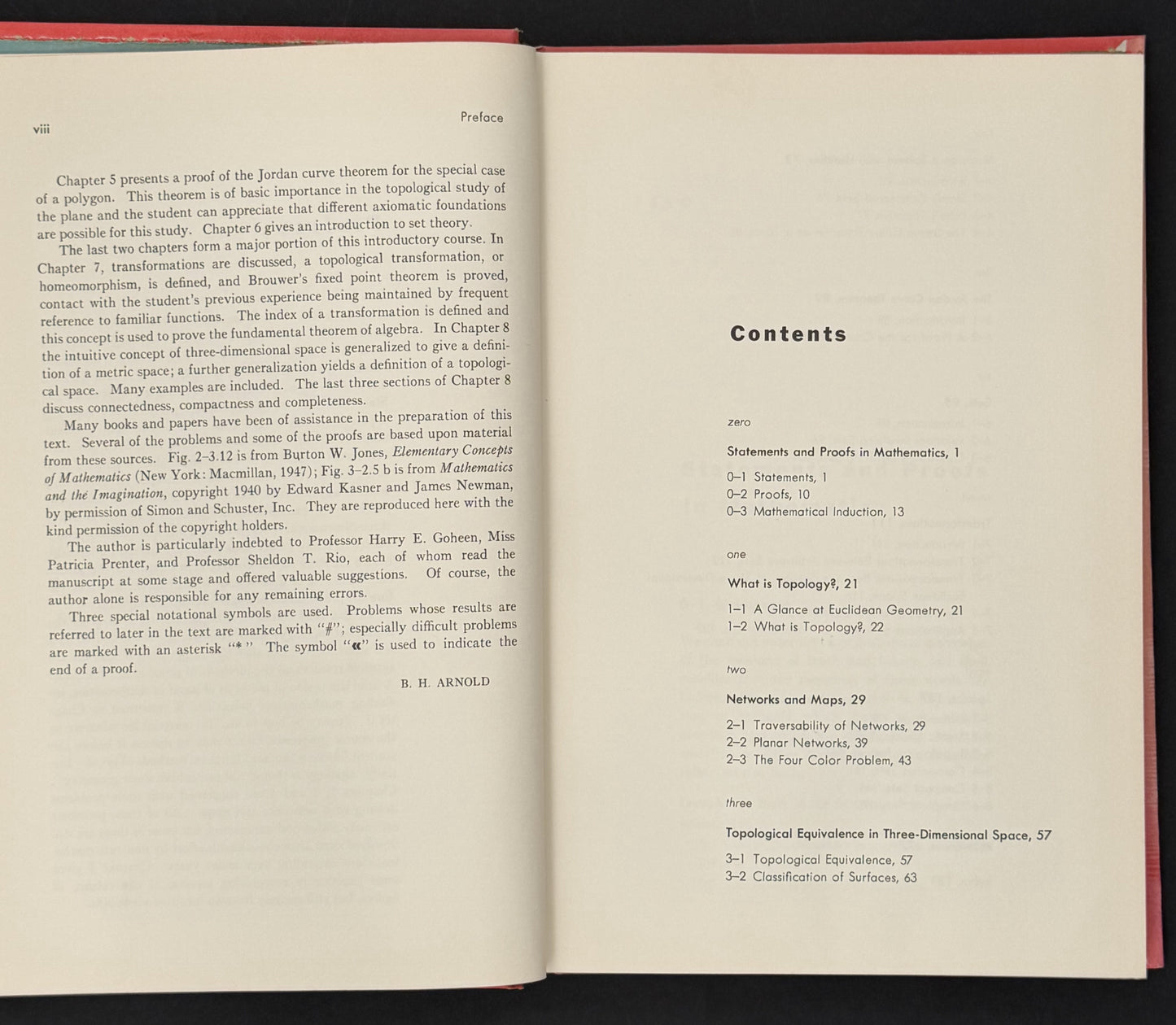 Intuitive Concepts in Elementary Topology by B. H. Arnold