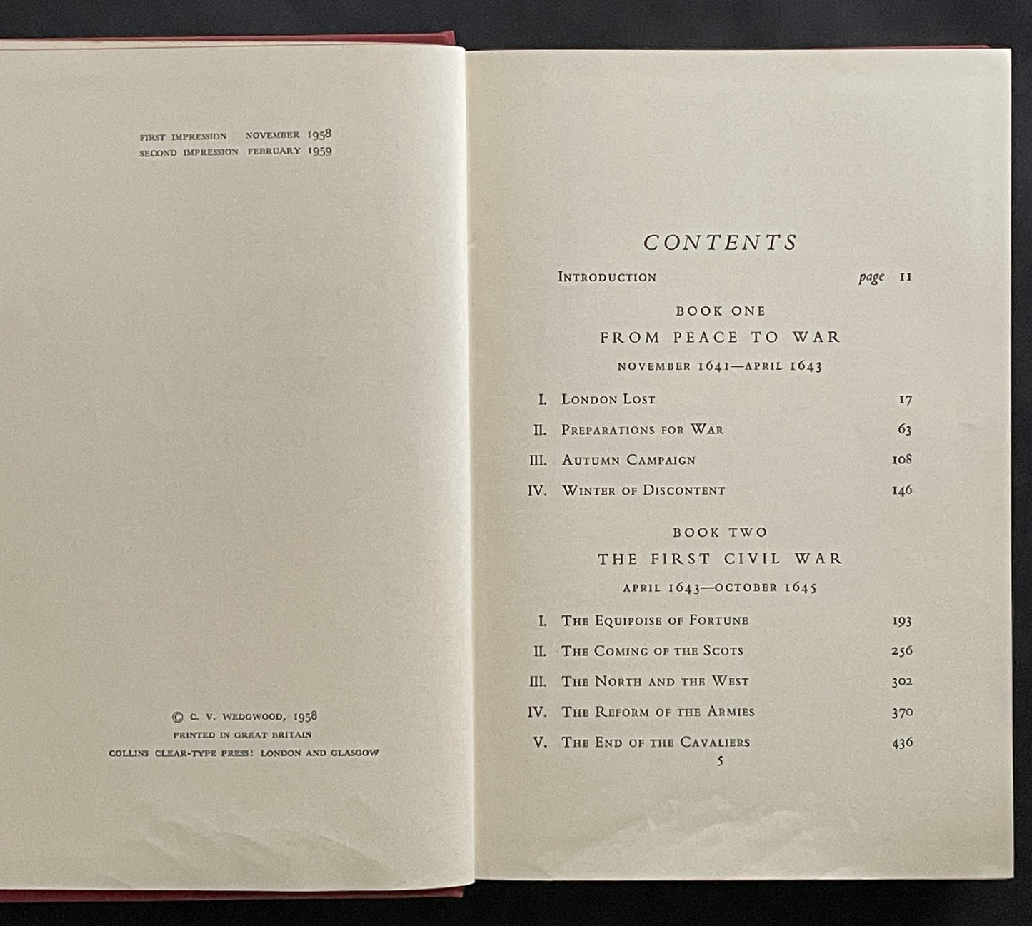 The Great Rebellion: The King's War 1641-1647 by C.V. Wedgwood