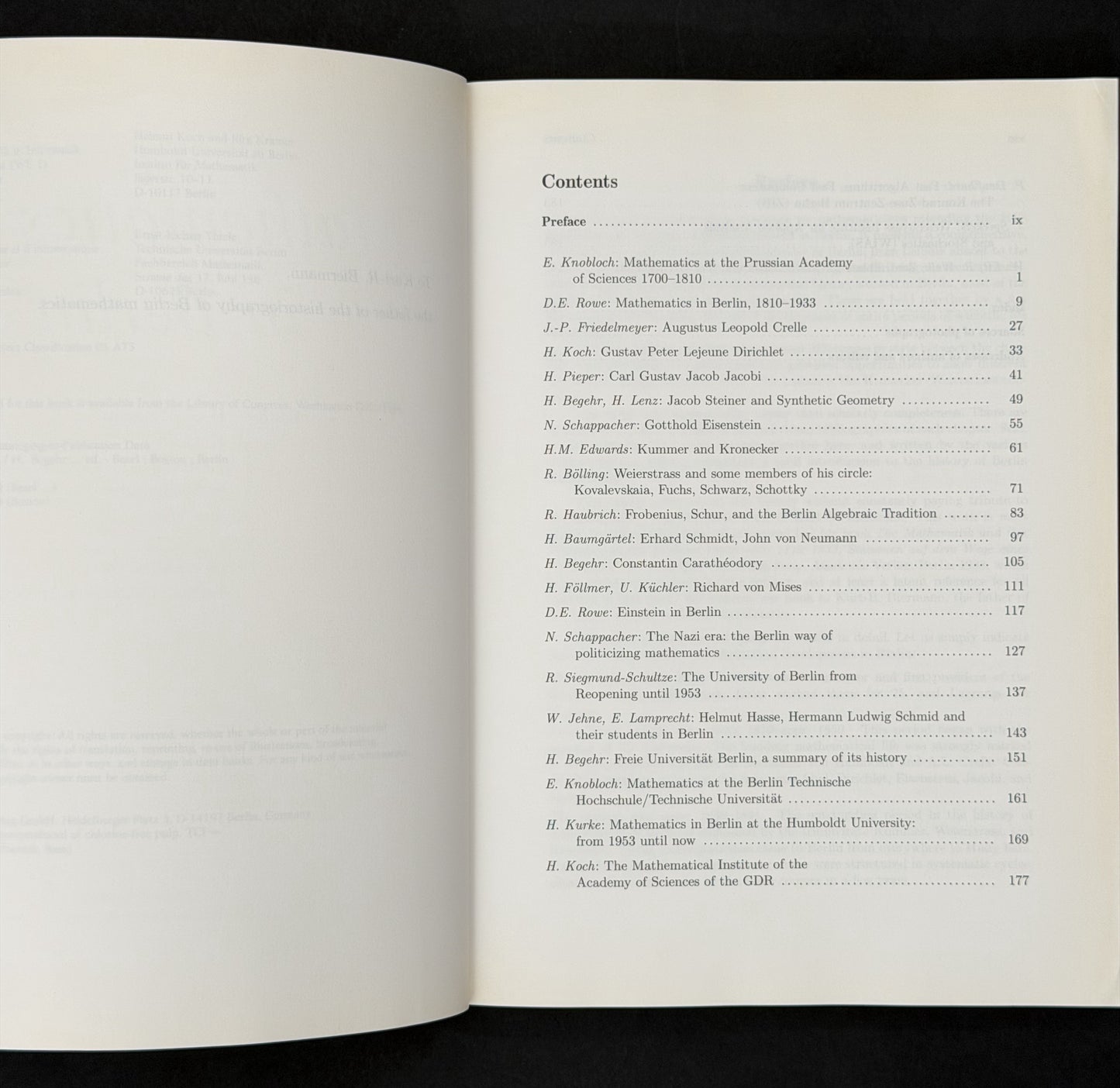 Mathematics in Berlin by Heinrich Begehr et al.