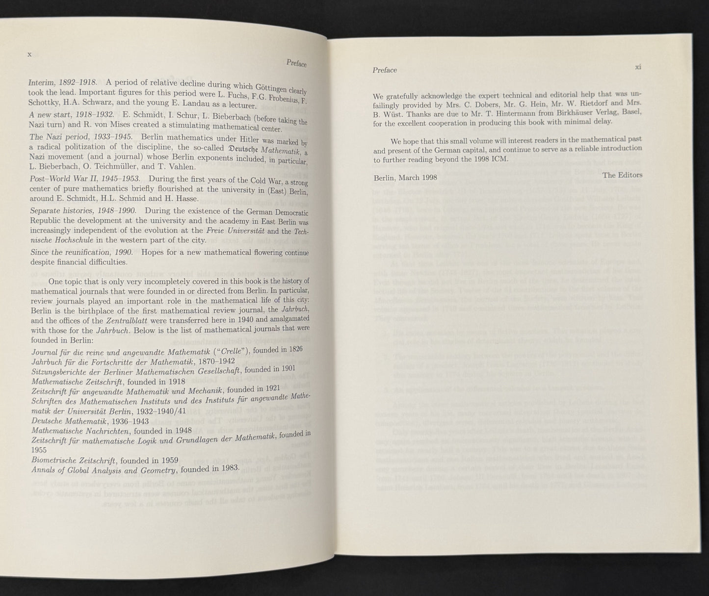 Mathematics in Berlin by Heinrich Begehr et al.