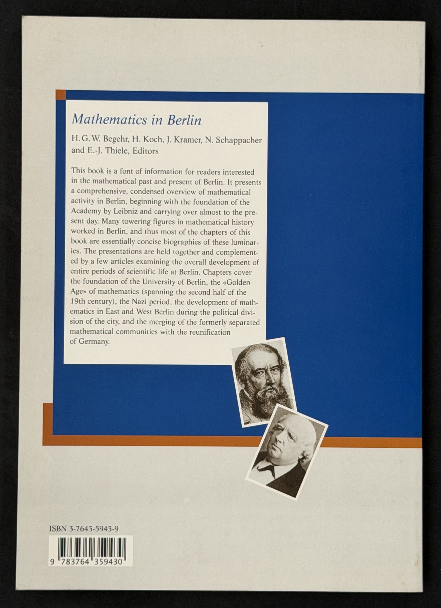 Mathematics in Berlin by Heinrich Begehr et al.