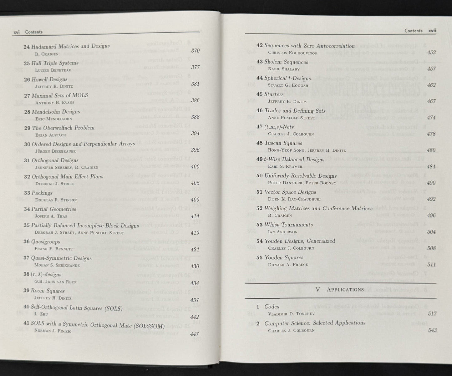 Handbook of Combinatorial Designs by Charles J. Colbourn, Jeffrey Dinitz