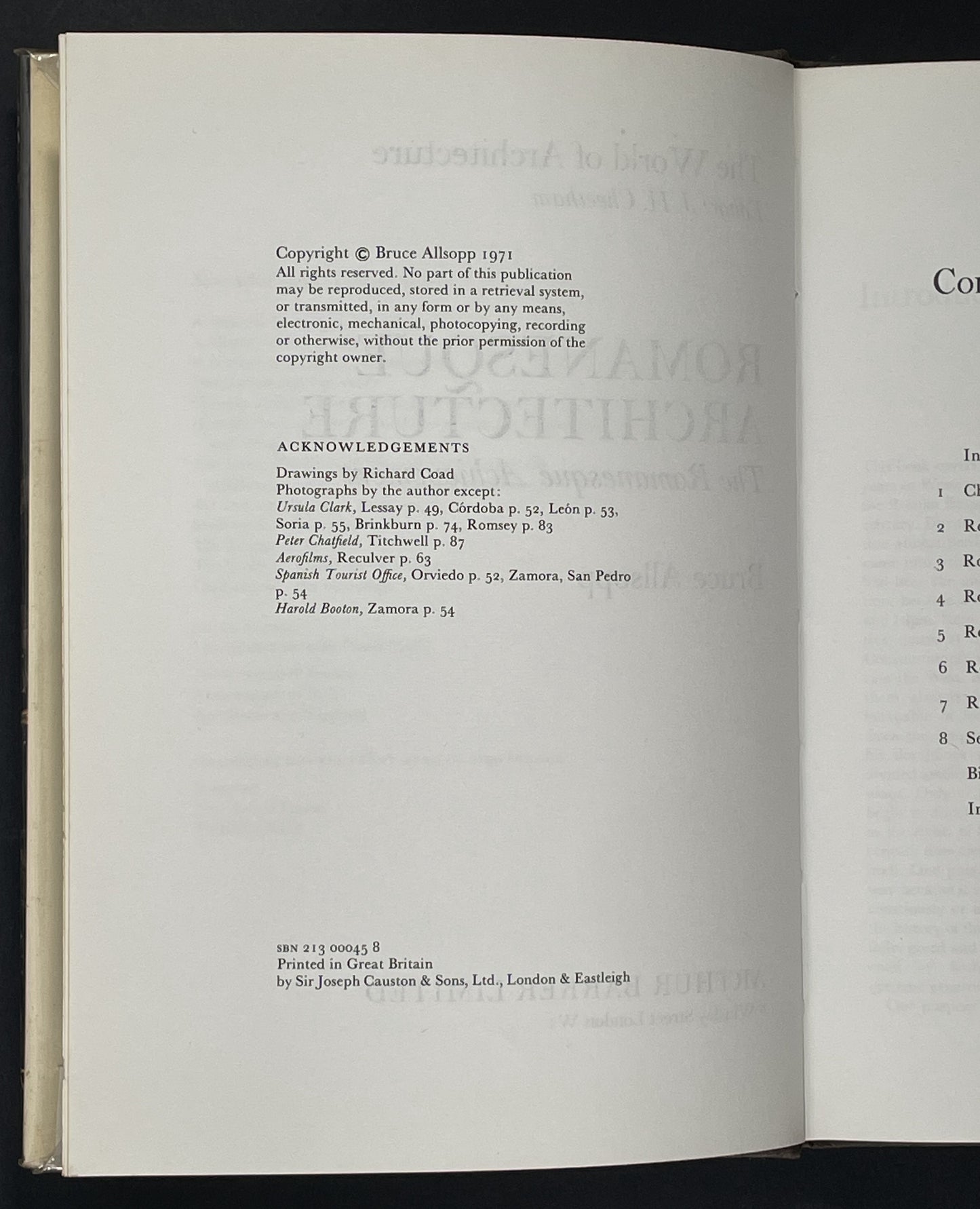 Romanesque Architecture by Bruce Allsopp