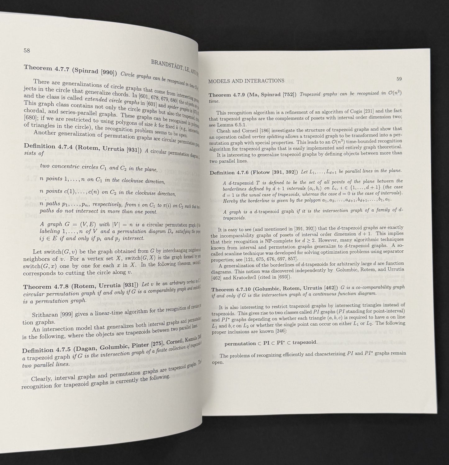 Graph Classes by Andreas Brandstadt, Van Bang Le, Jeremy P. Spinrad