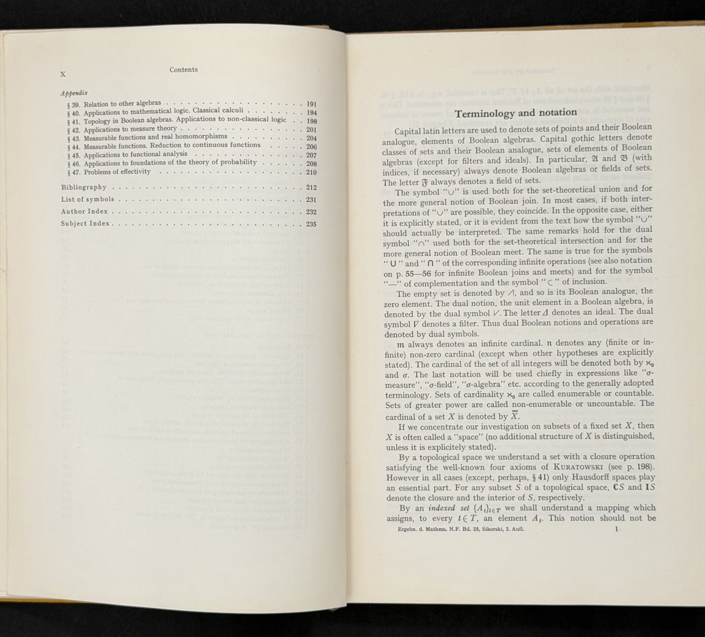 Boolean Algebras by Roman Sikorski
