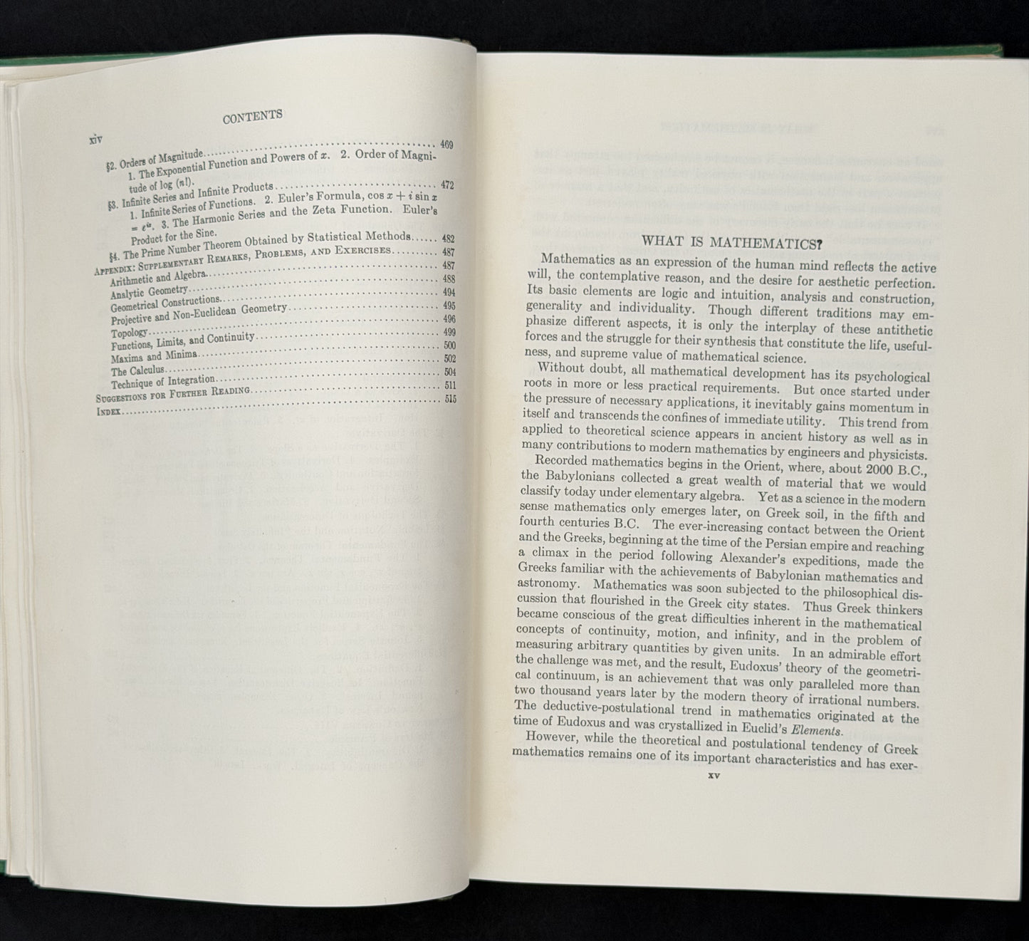 What is Mathematics? by Richard Courant and Herbert Robbins
