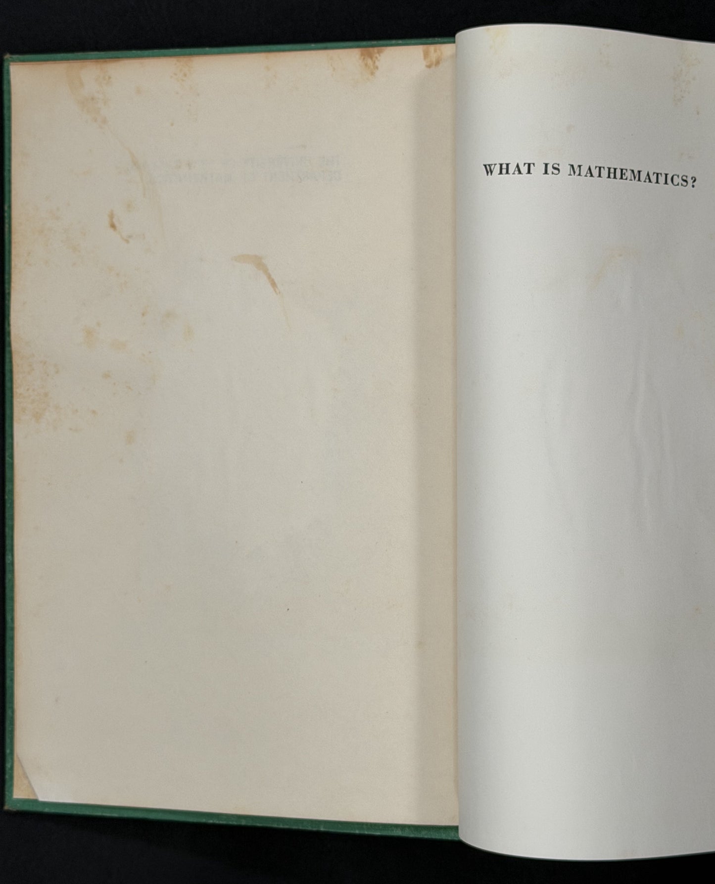 What is Mathematics? by Richard Courant and Herbert Robbins