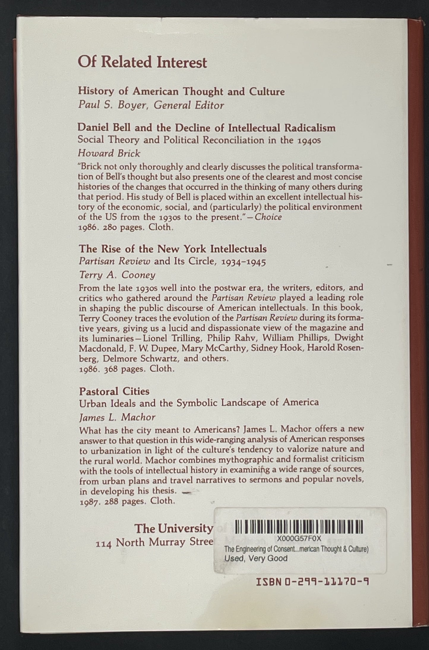 The Engineering of Consent by William Graebner