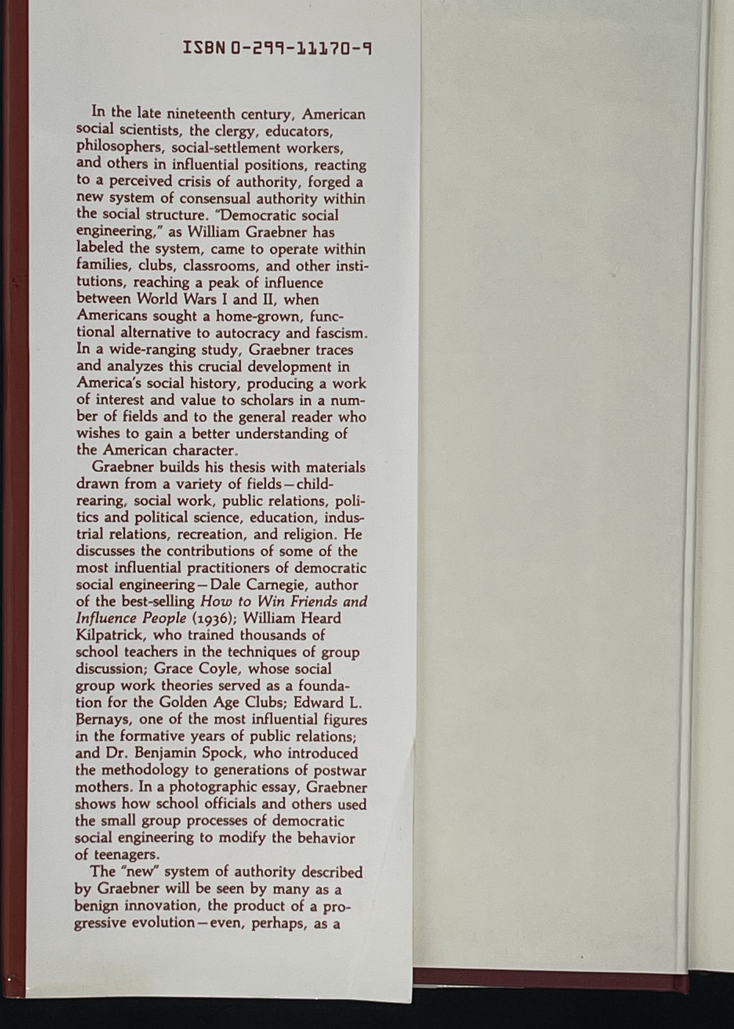 The Engineering of Consent by William Graebner