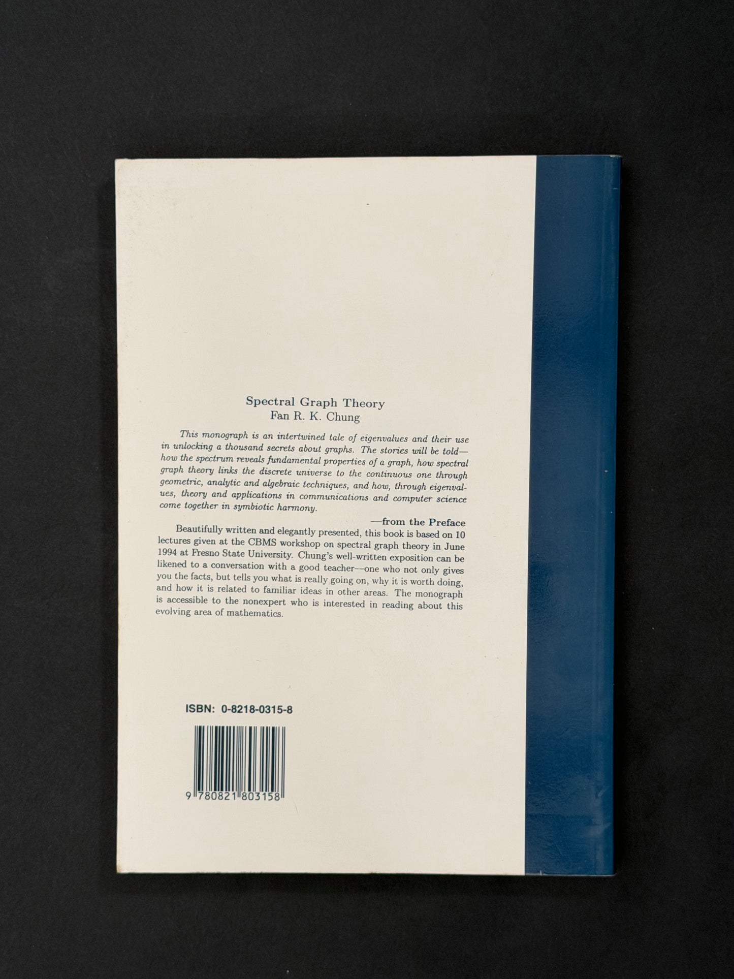 Spectral Graph Theory by Fan R. K. Chung
