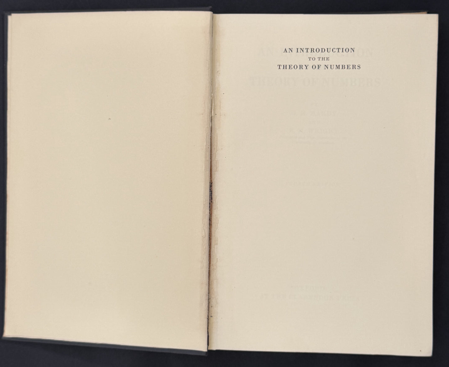 An Introduction to the Theory of Numbers by G. H. Hardy and E. M. Wright