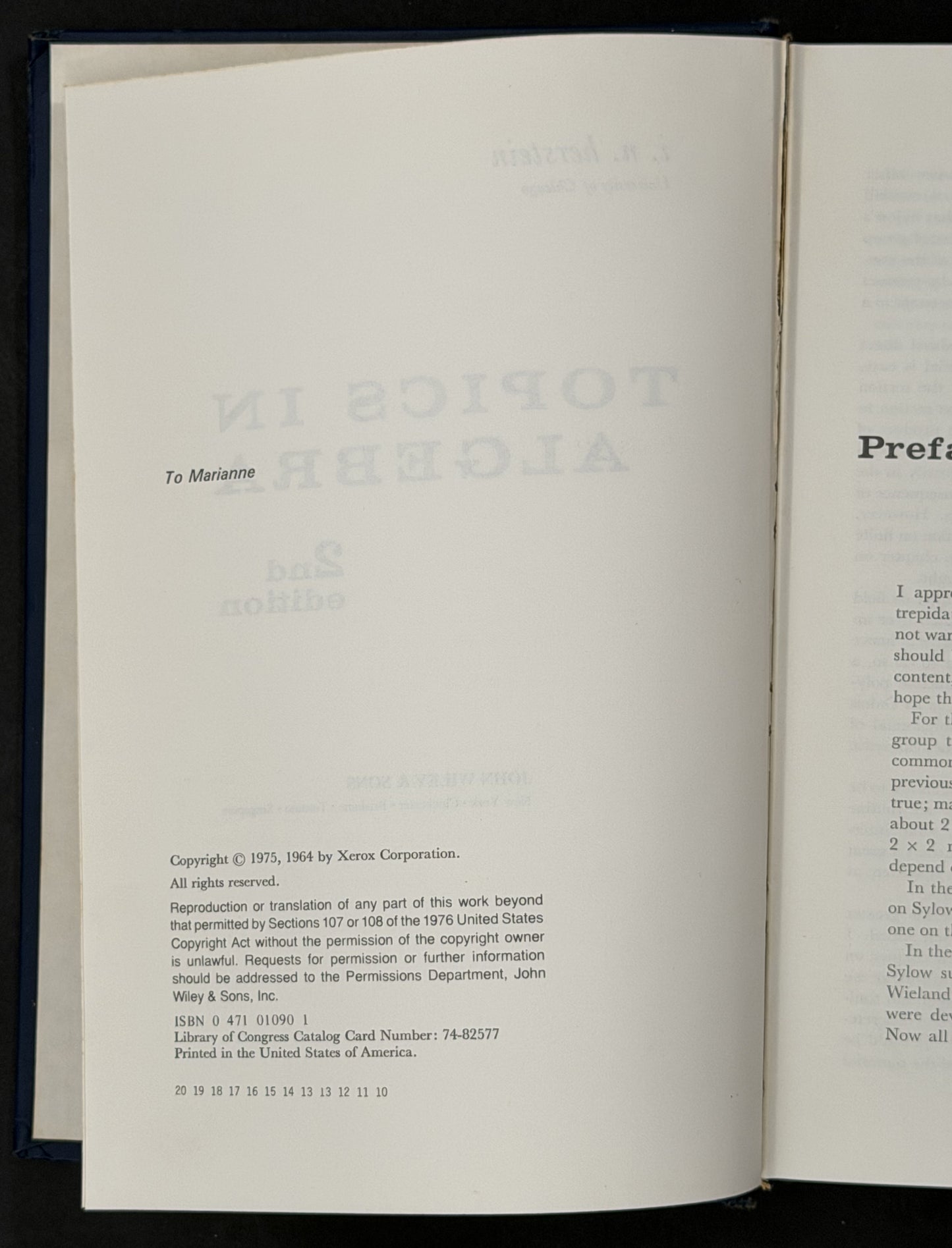 Topics in Algebra by I. N. Herstein