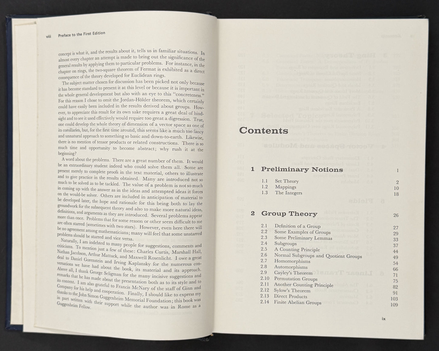 Topics in Algebra by I. N. Herstein