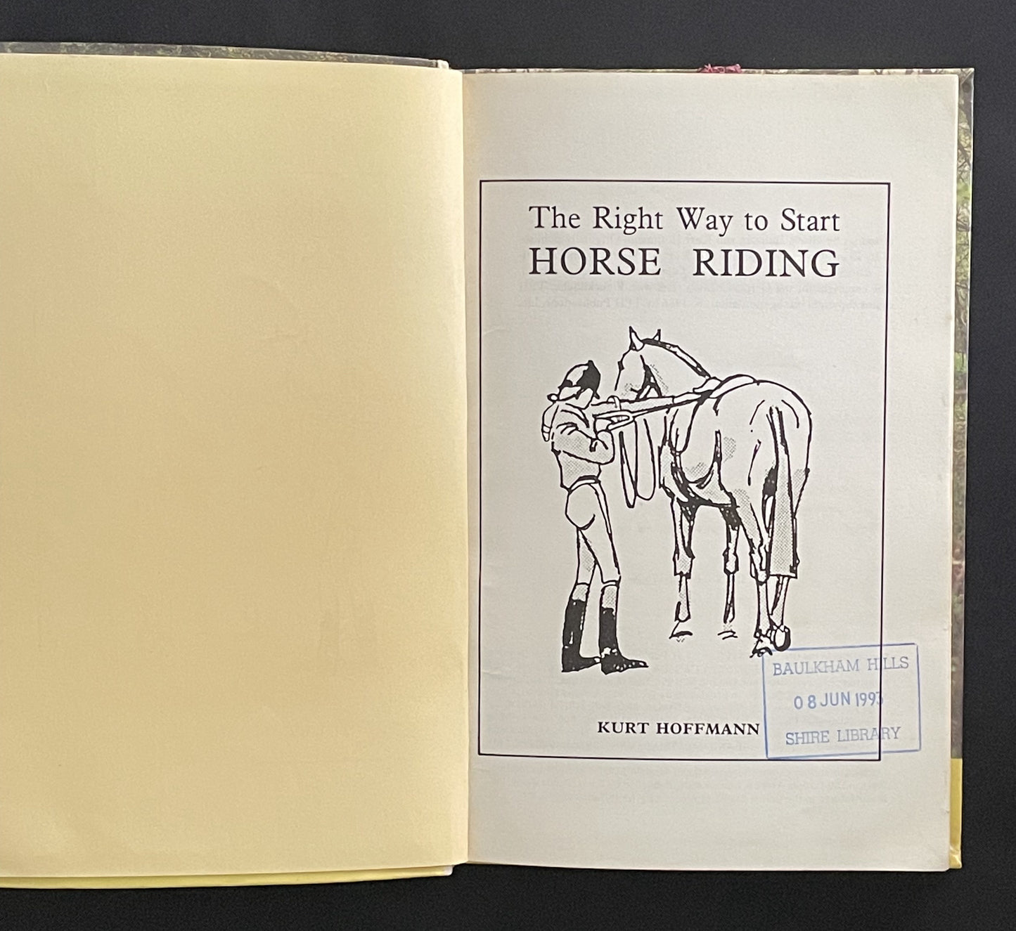 The Right Way to Start Horse Riding by Kurt Hoffman