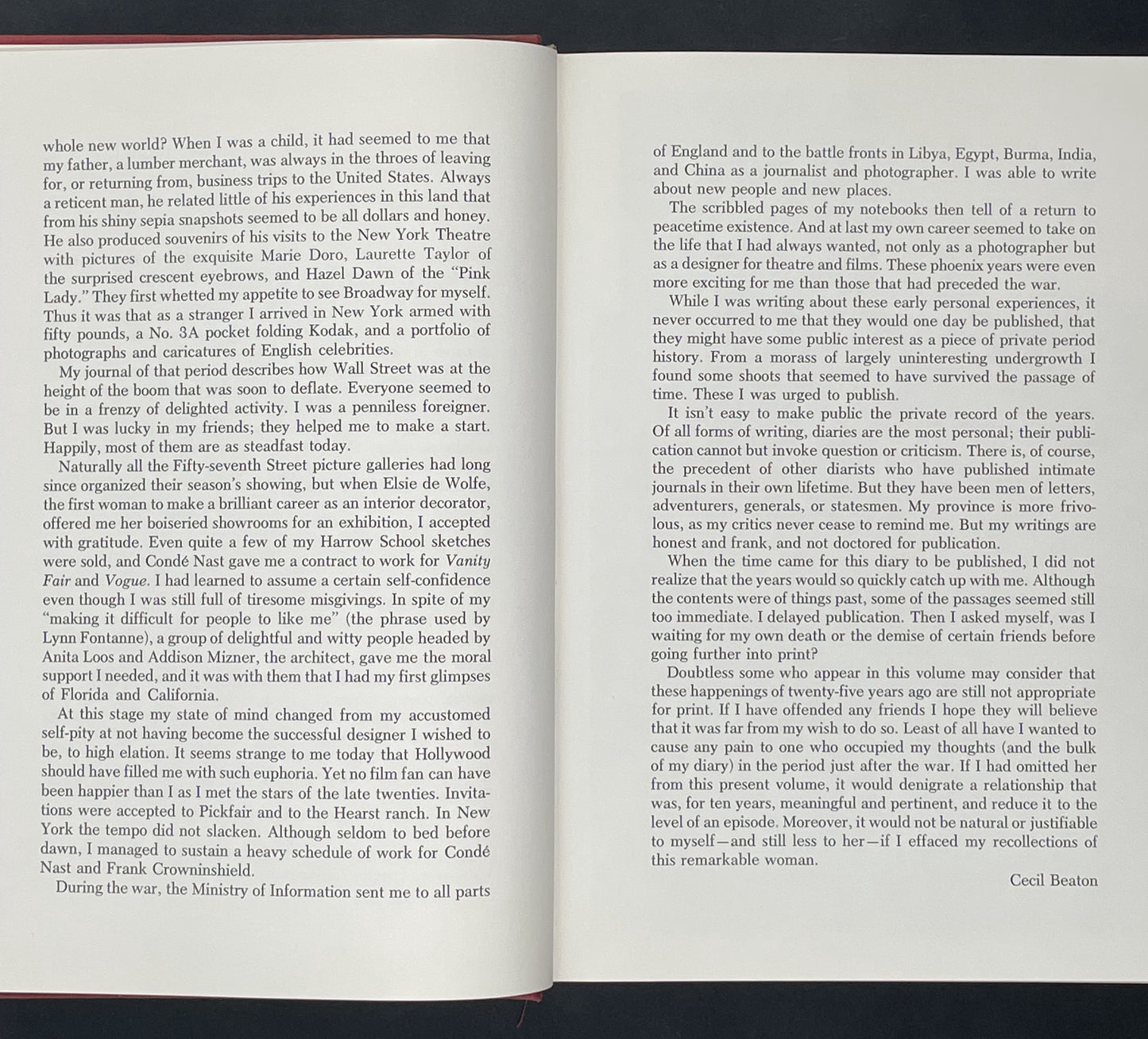 CECIL BEATON: Memoirs of the '40s by Cecil Beaton