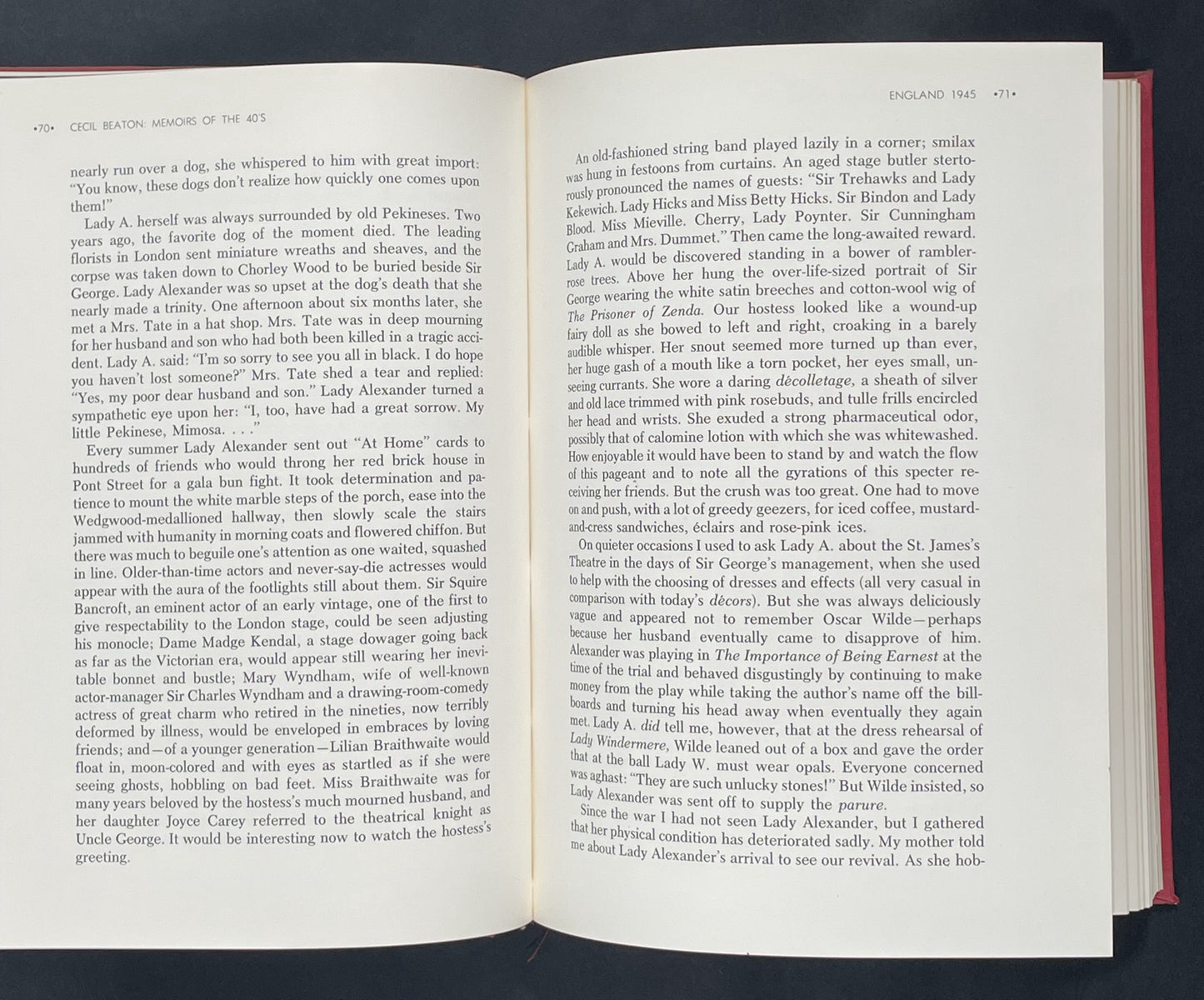 CECIL BEATON: Memoirs of the '40s by Cecil Beaton