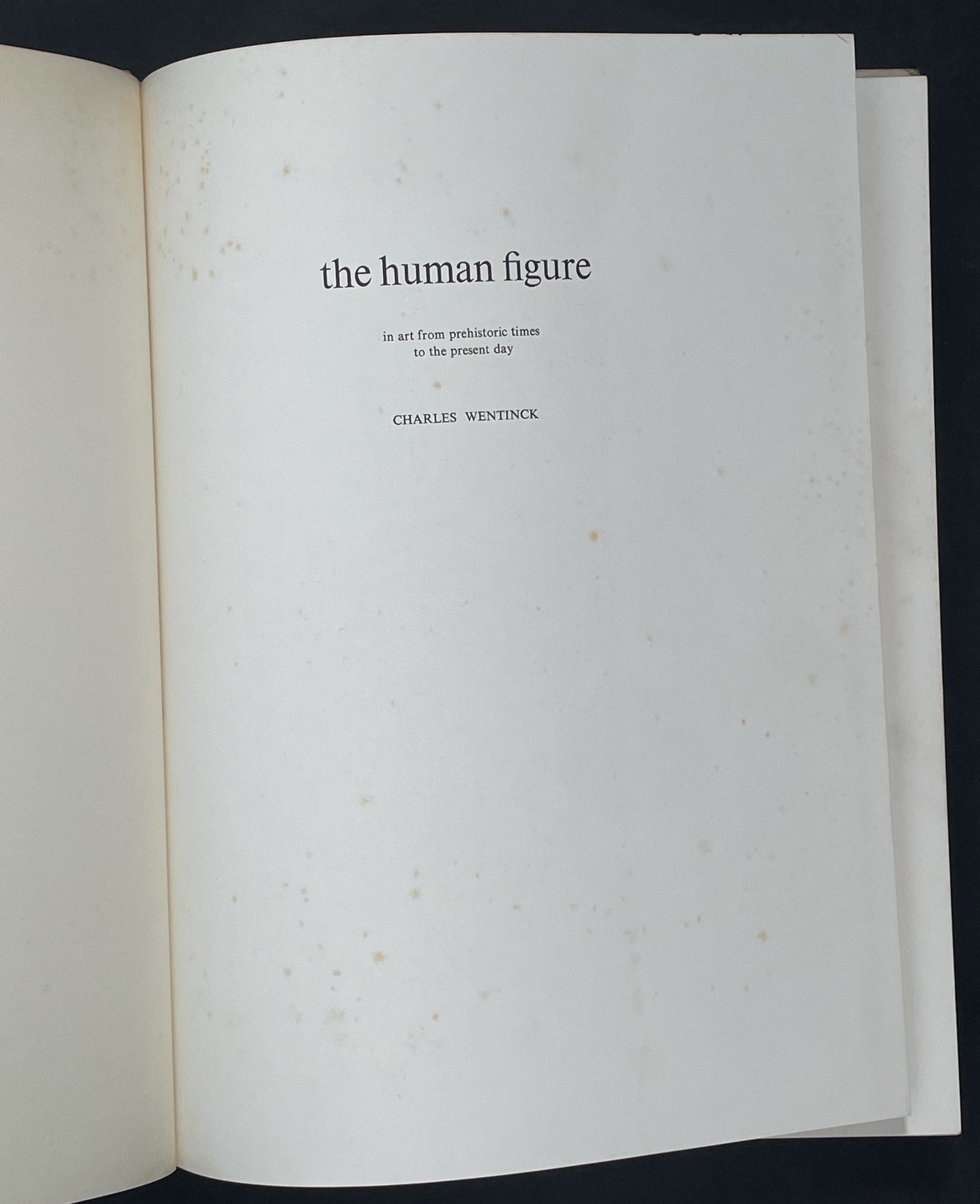 The Human Figure in Art from Prehistoric Times to the Present Day
