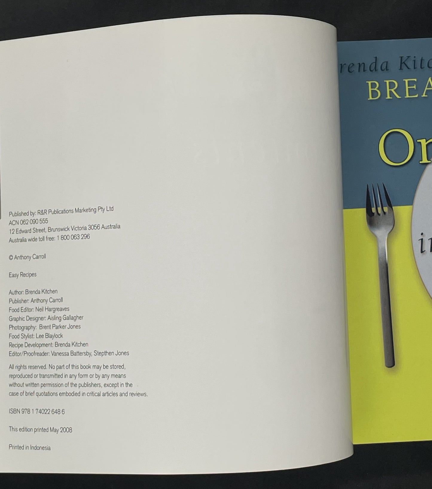 On the Table in Twenty Minutes by Brenda Kitchen