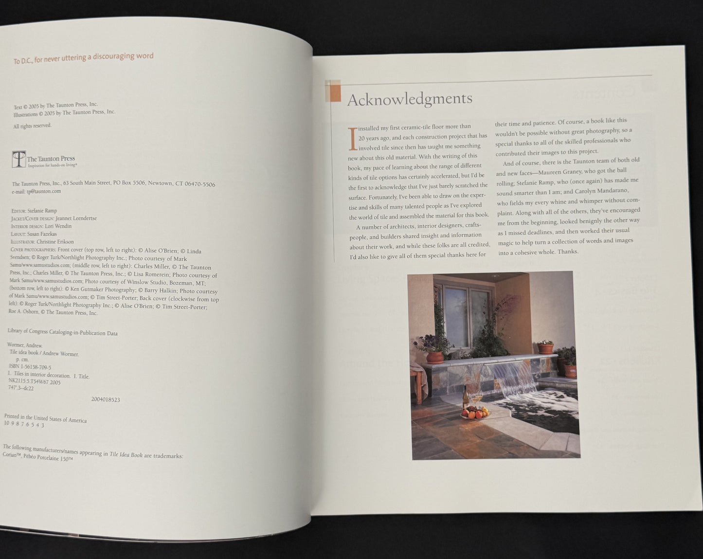 Tile Idea Book by Andrew Wormer