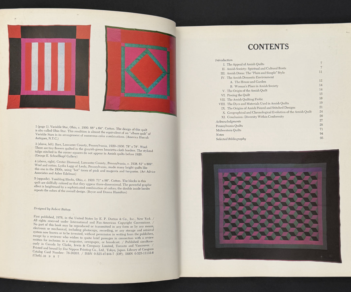 A Gallery of Amish Quilts by Robert Bishop, Elizabeth Safanda