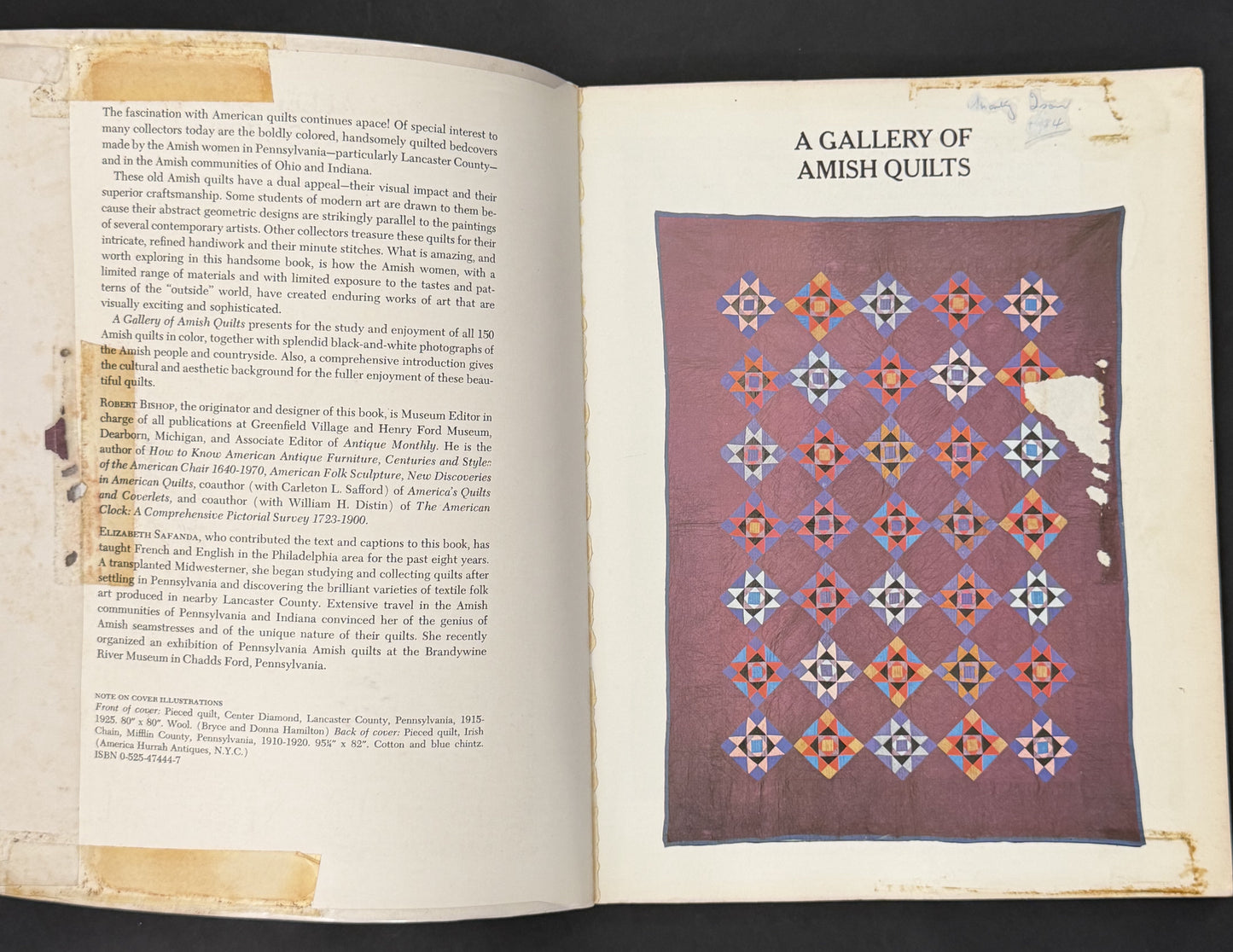 A Gallery of Amish Quilts by Robert Bishop, Elizabeth Safanda