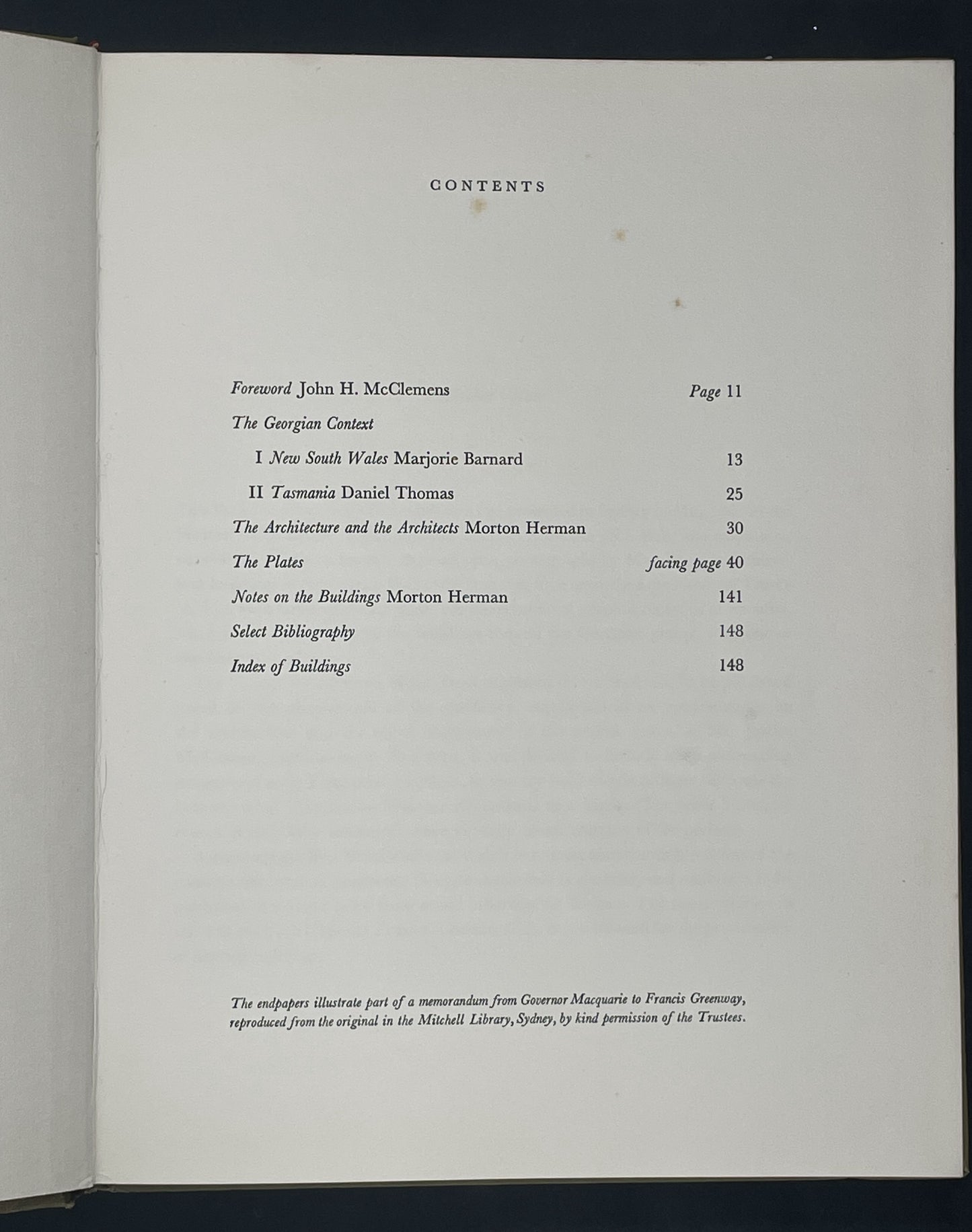 GEORGIAN ARCHITECTURE IN AUSTRALIA by MAX DUPAIN