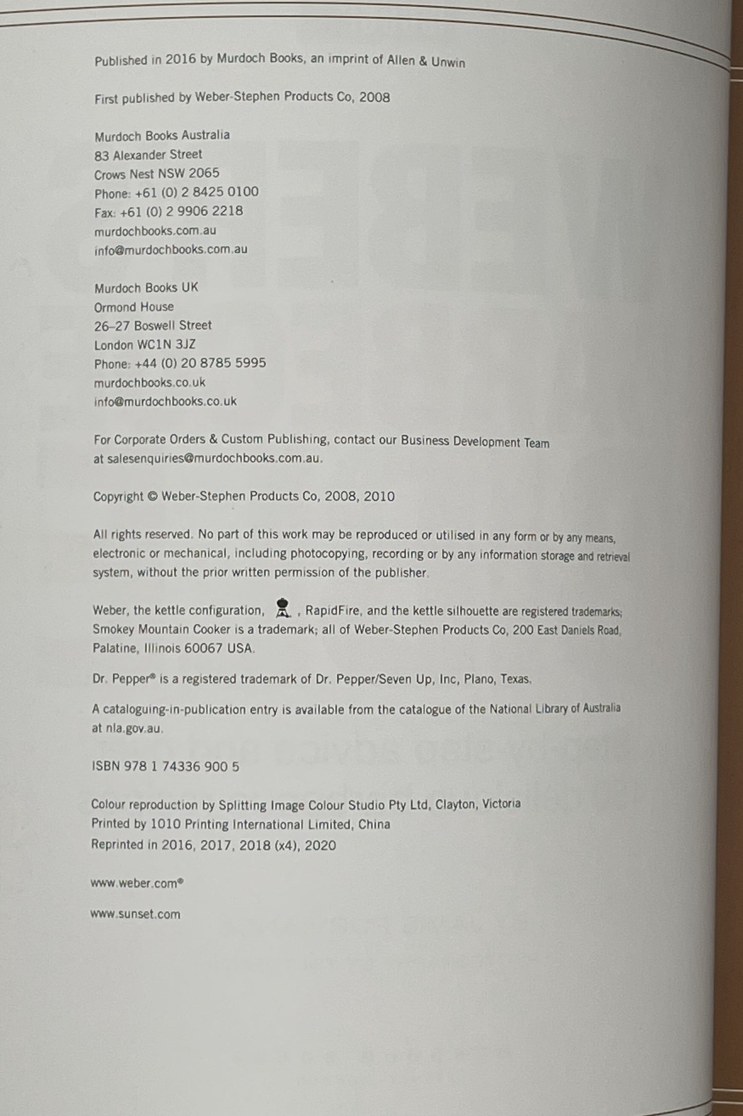 Weber's Barbecue Bible by Jamie Purviance