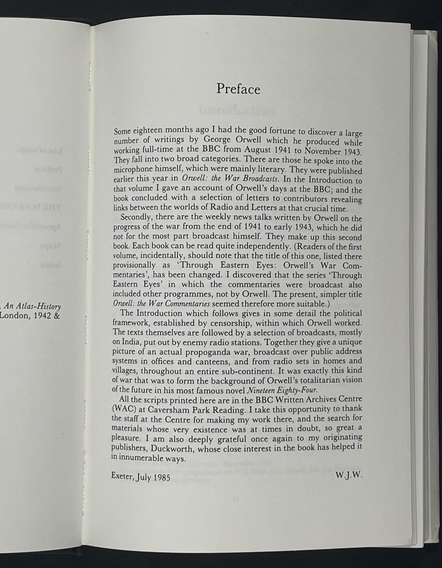 Orwell, the War Commentaries by George Orwell