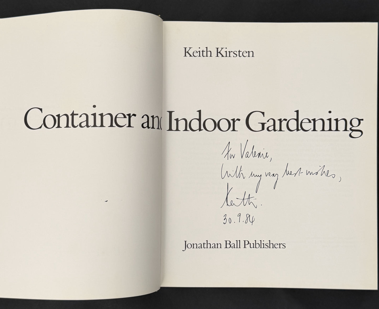 Container and Indoor Gardening by Keith Kirsten