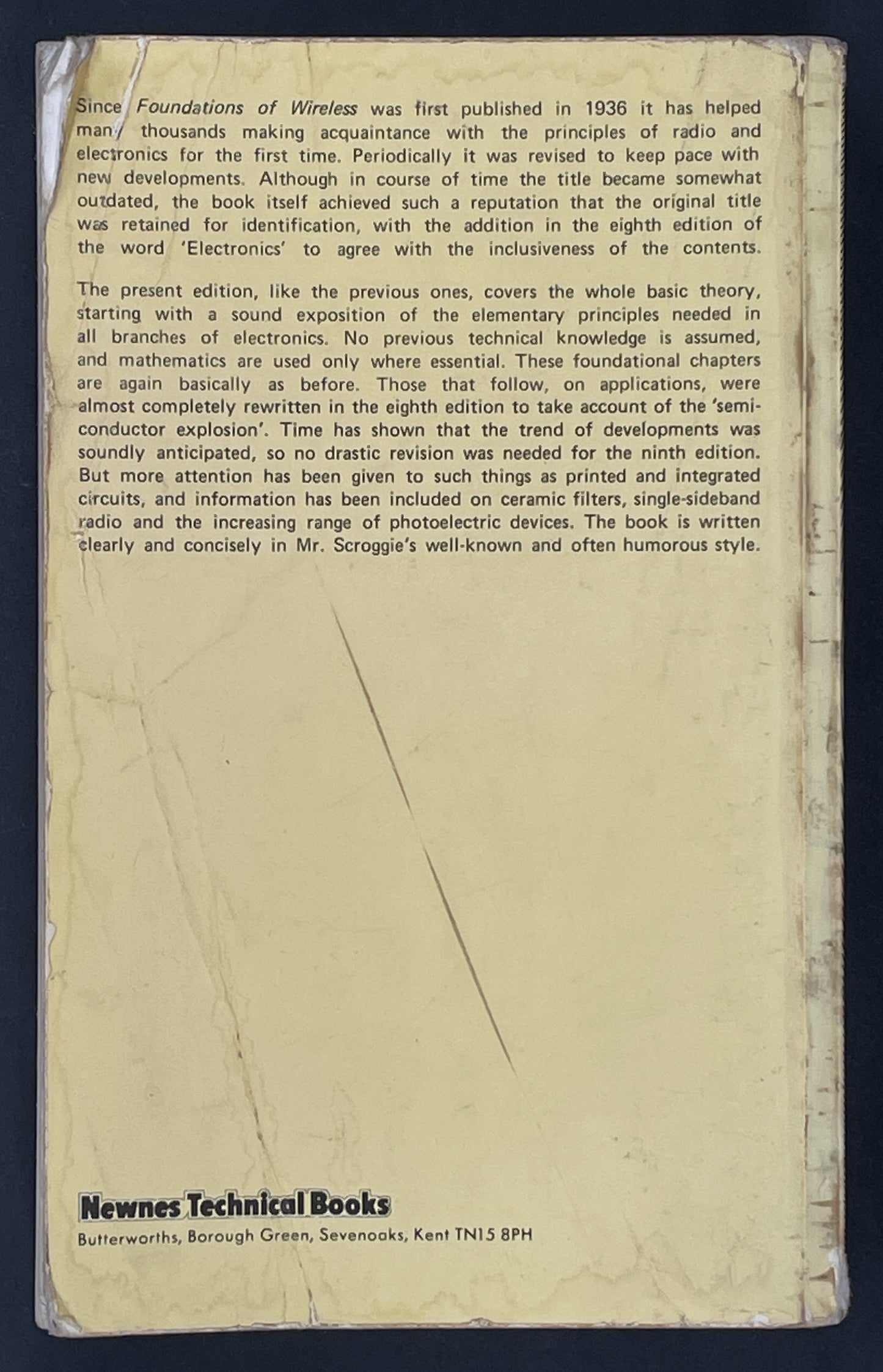 Foundations of Wireless and Electronics by M. G. Scroggie