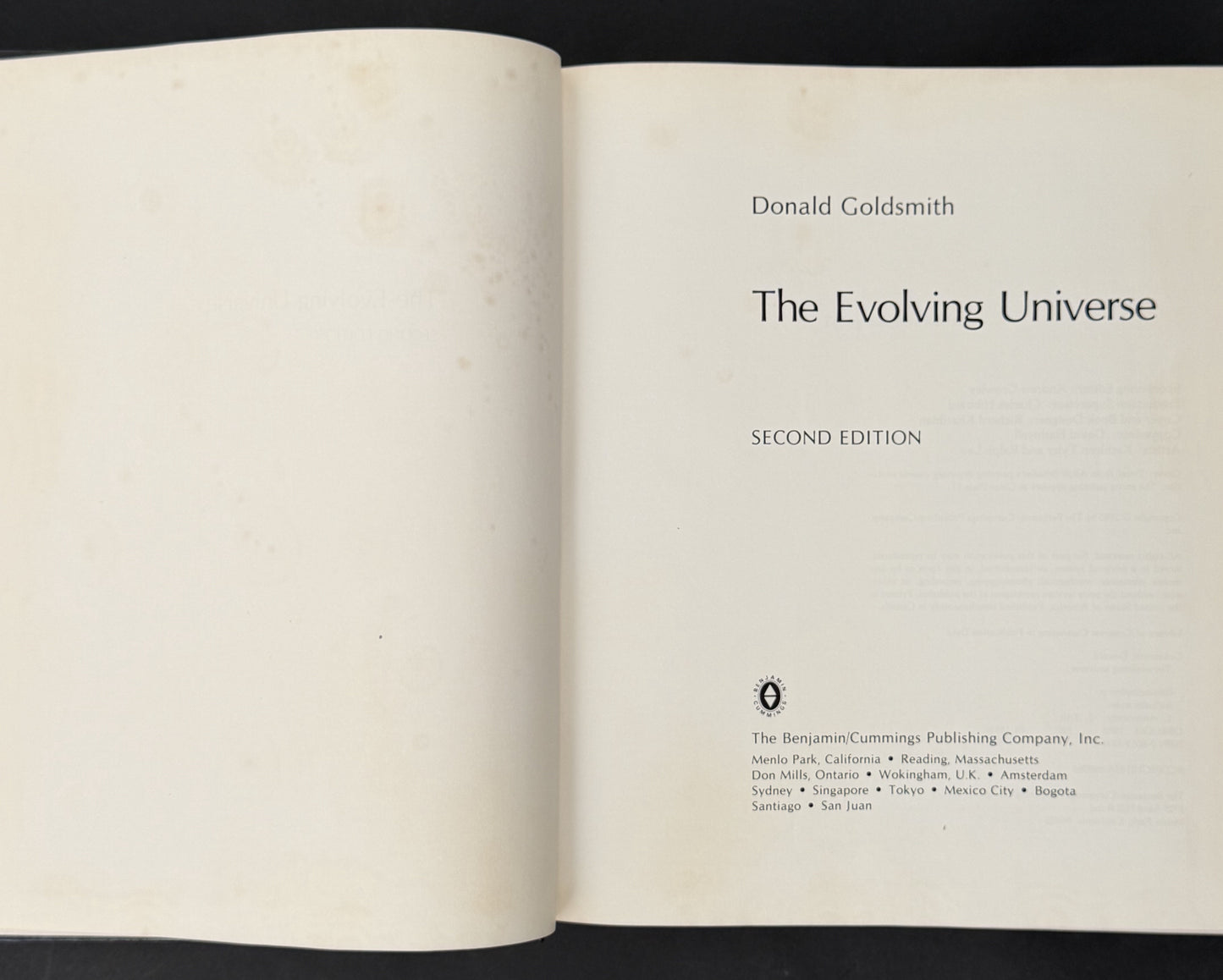 The Evolving Universe by Donald Goldsmith