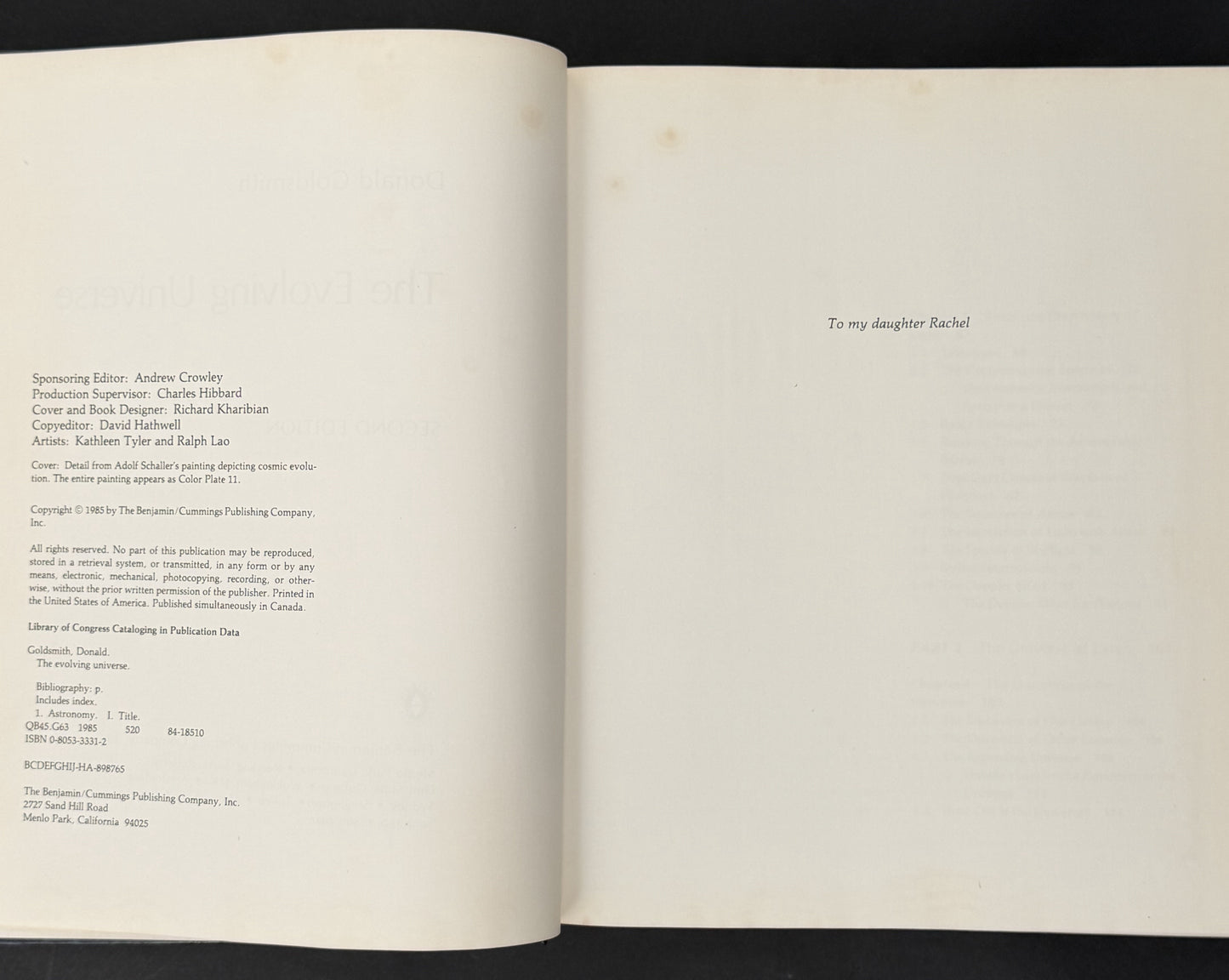 The Evolving Universe by Donald Goldsmith