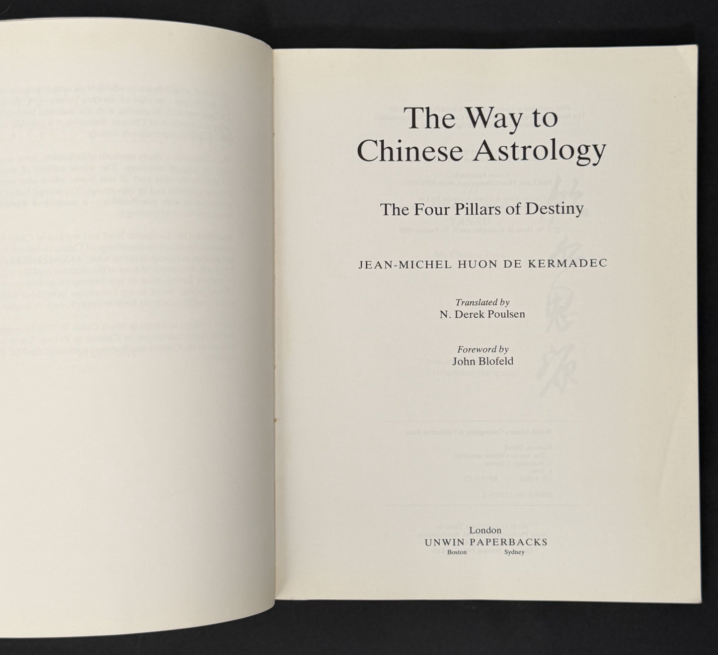 The Way to Chinese Astrology by Jean Michel Huon de Kermadec