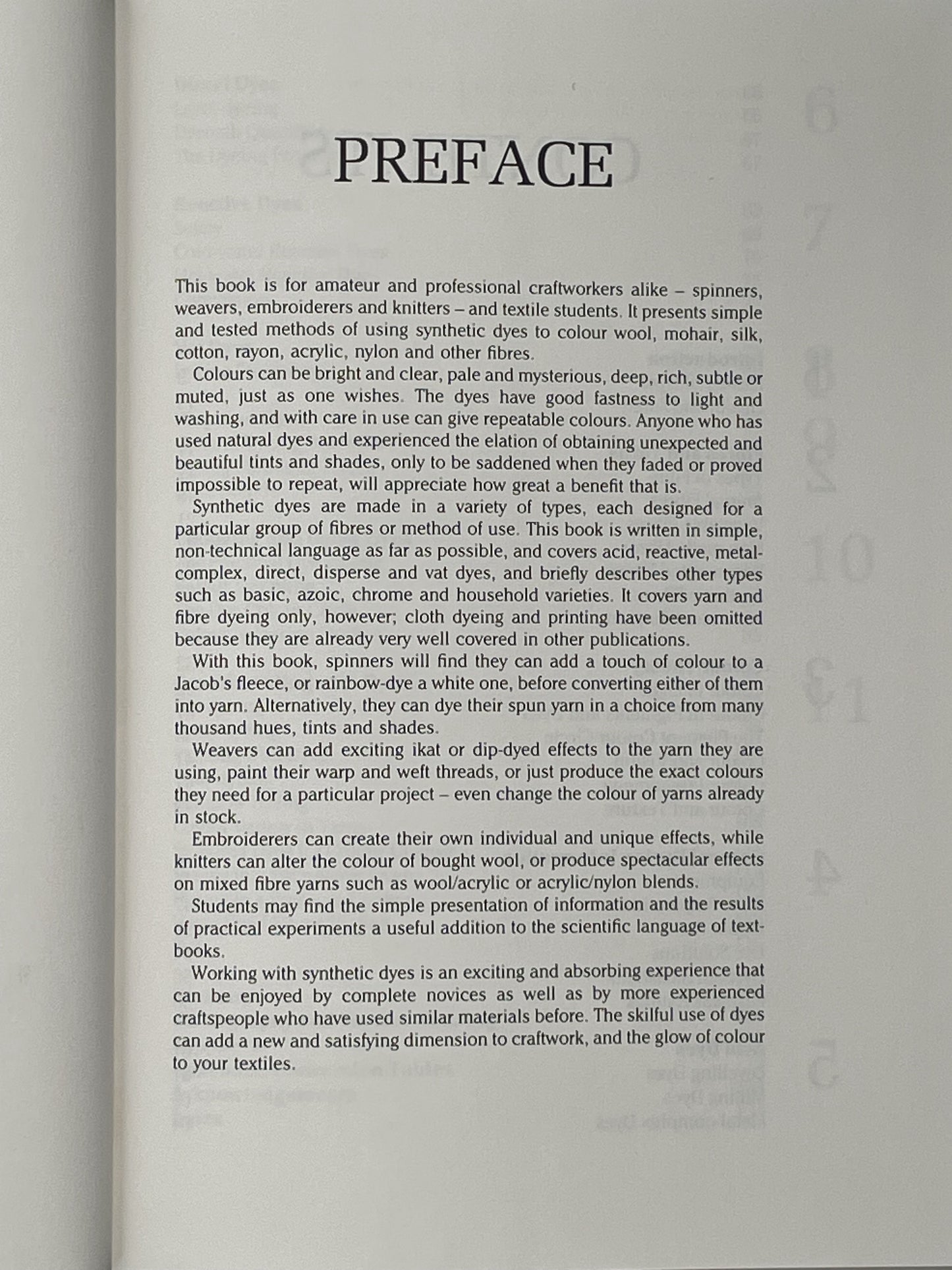 Synthetic Dyeing for Spinners, Weavers, Knitters and Embroiderers