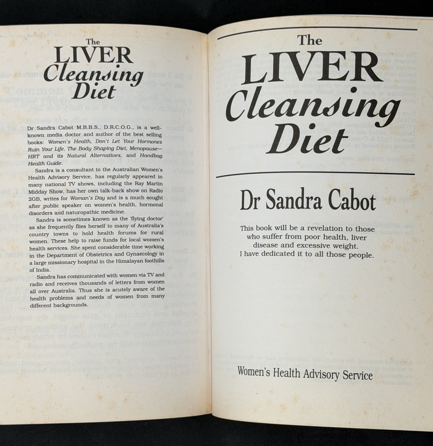The Liver-cleansing Diet by Sandra Cabot