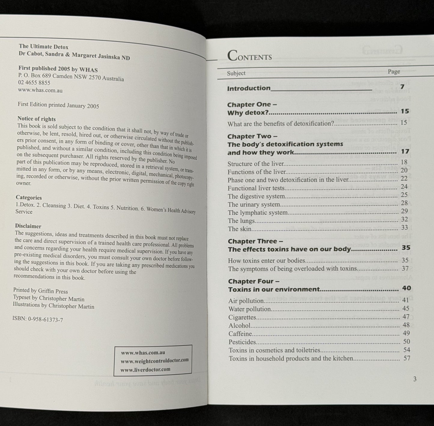 Ultimate Detox by Dr Sandra Cabot M D et al.