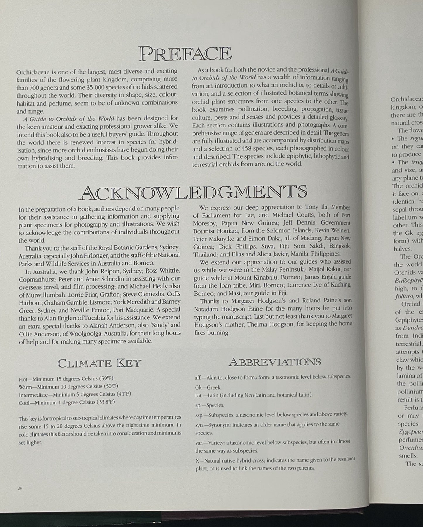 A Guide to Orchids of the World by Margaret Hodgson et al.