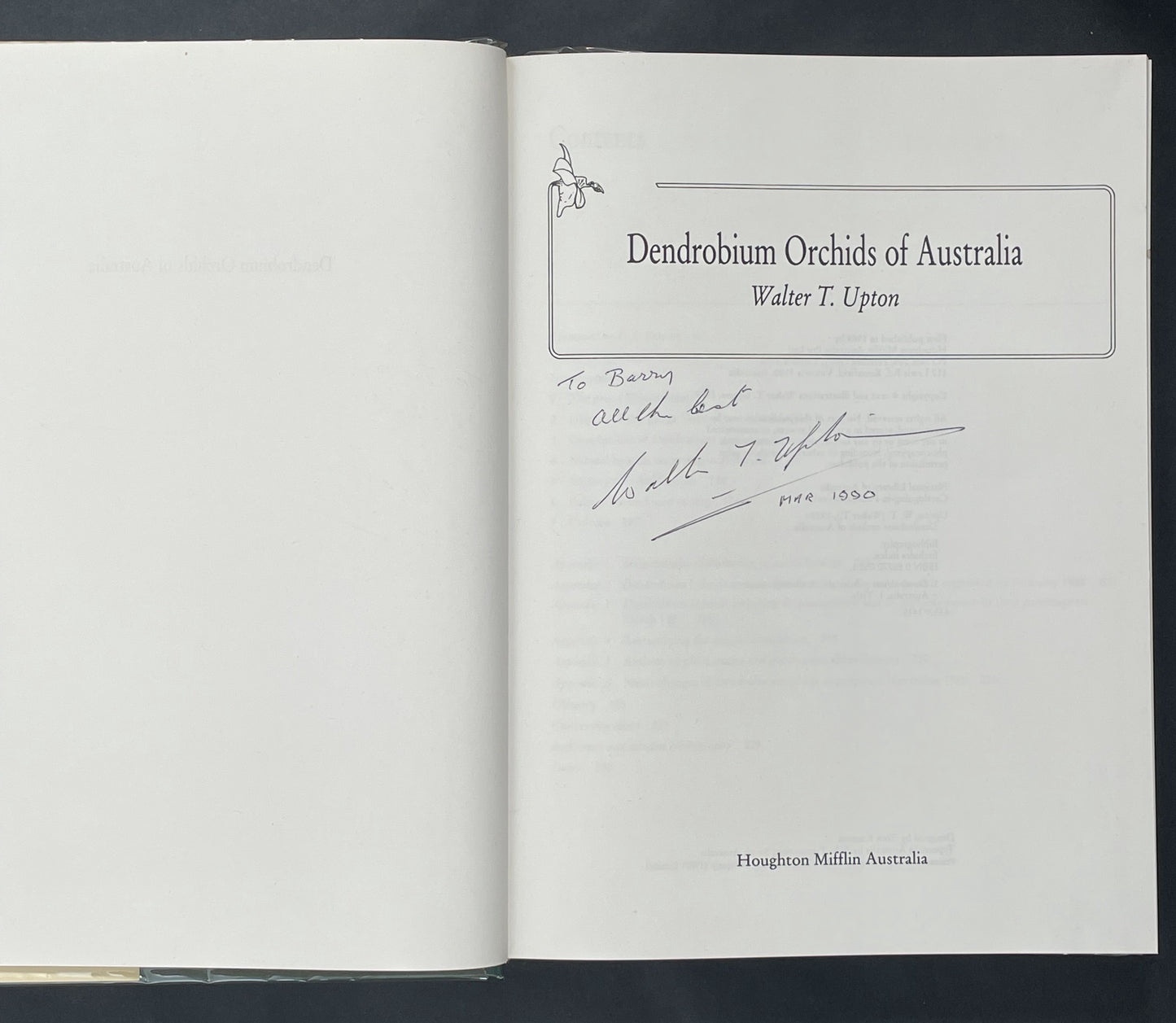 Dendrobium Orchids of Australia by W. T. Upton