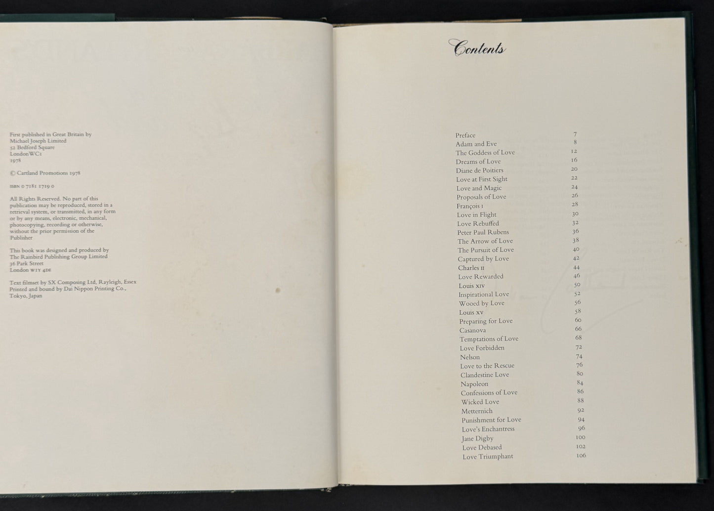 Barbara Cartland's Book of Love and Lovers by Barbara Cartland