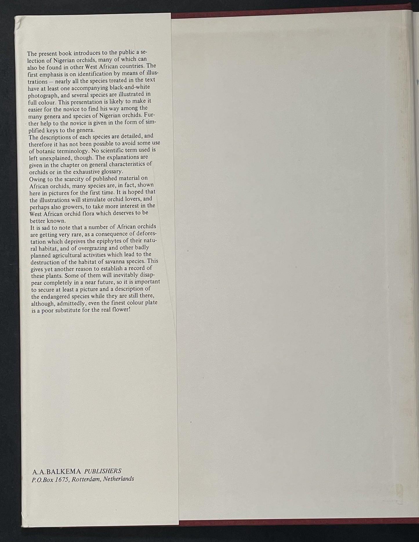 Orchids of Nigeria by L.B. Segerback