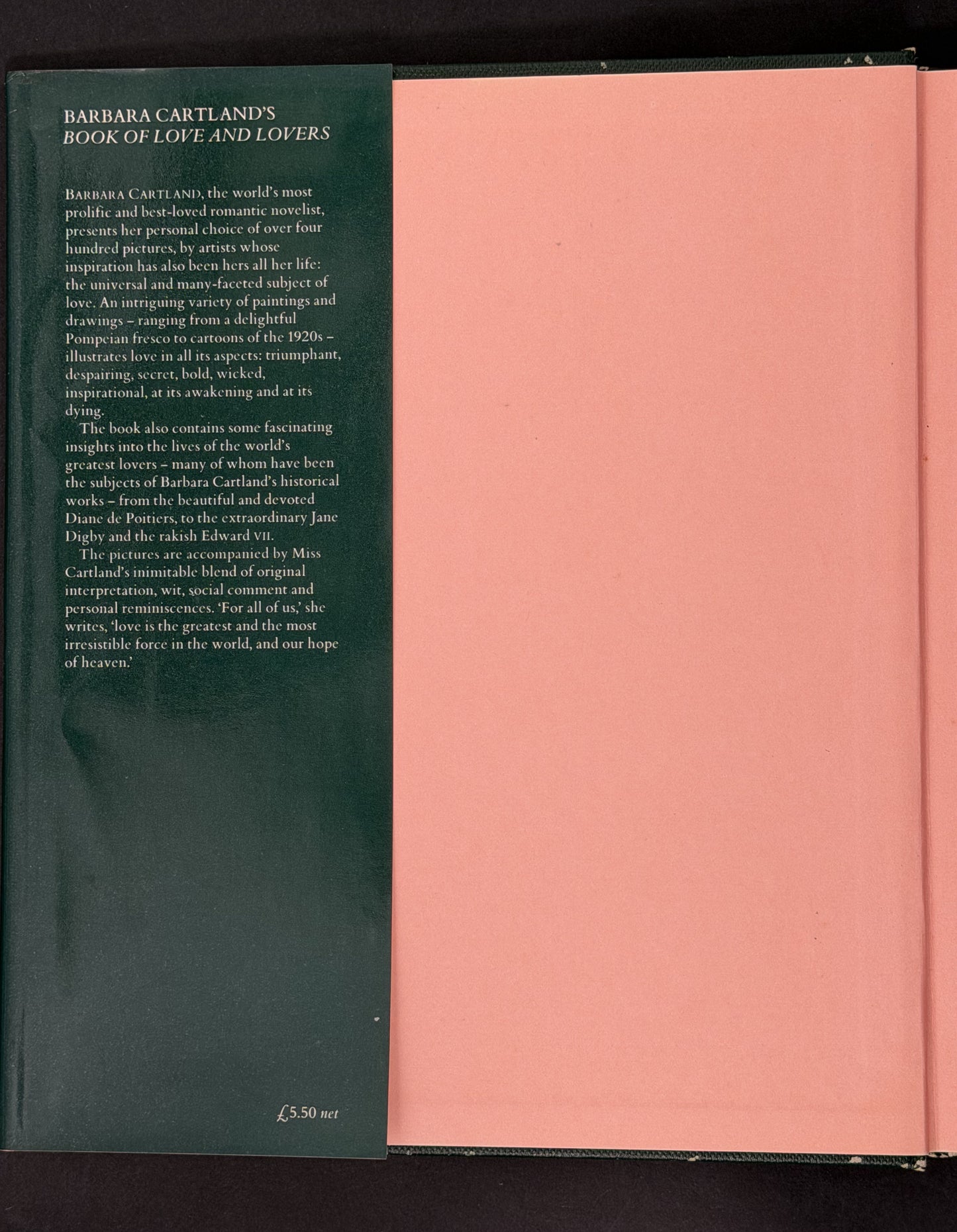 Barbara Cartland's Book of Love and Lovers by Barbara Cartland