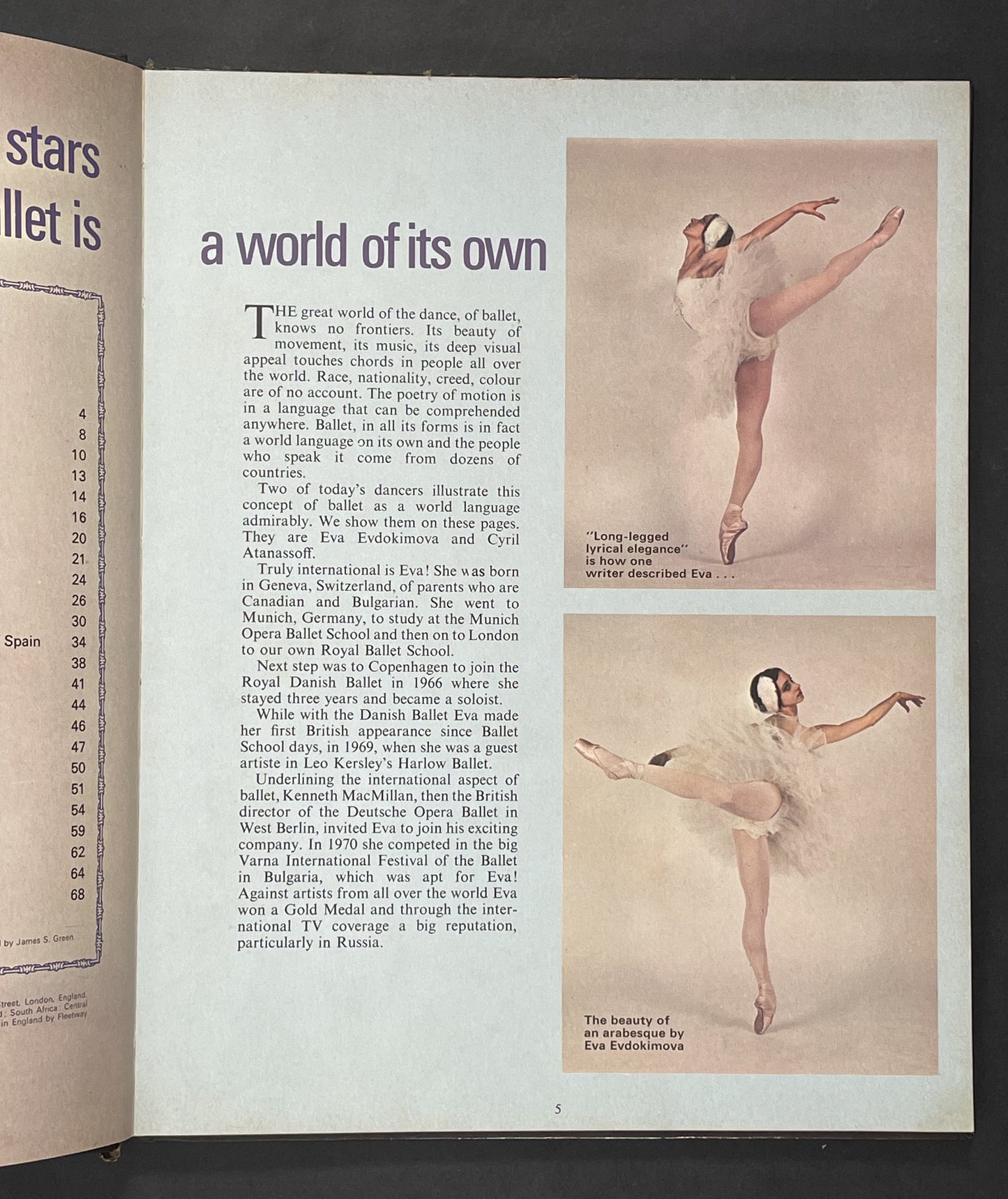PRINCESS TINA BALLET BOOK No.5