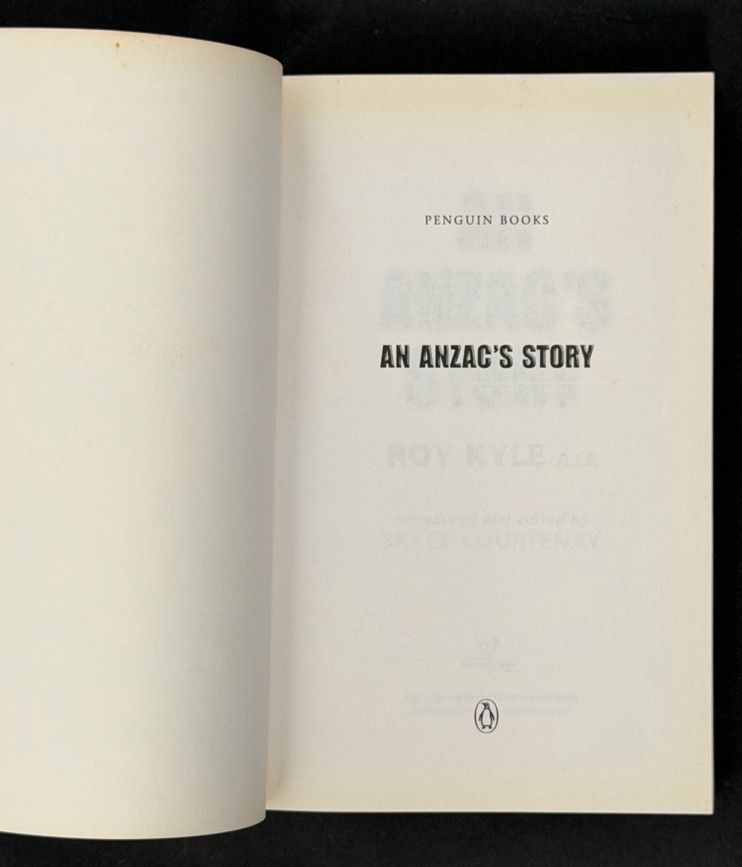 An Anzac's Story by Roy Kyle, Bryce Courtenay